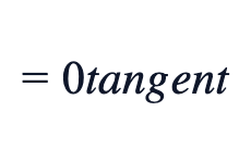 =0 tangent =0 tangent