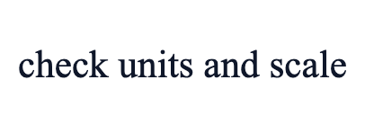 check units and scale