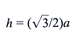 h = (√3/2)a