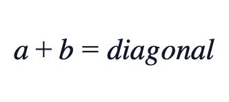 a + b = diagonal a + b = diagonal