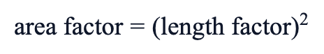 area factor = (length factor)²