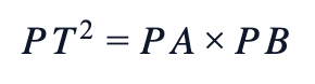 PT² = PA × PB